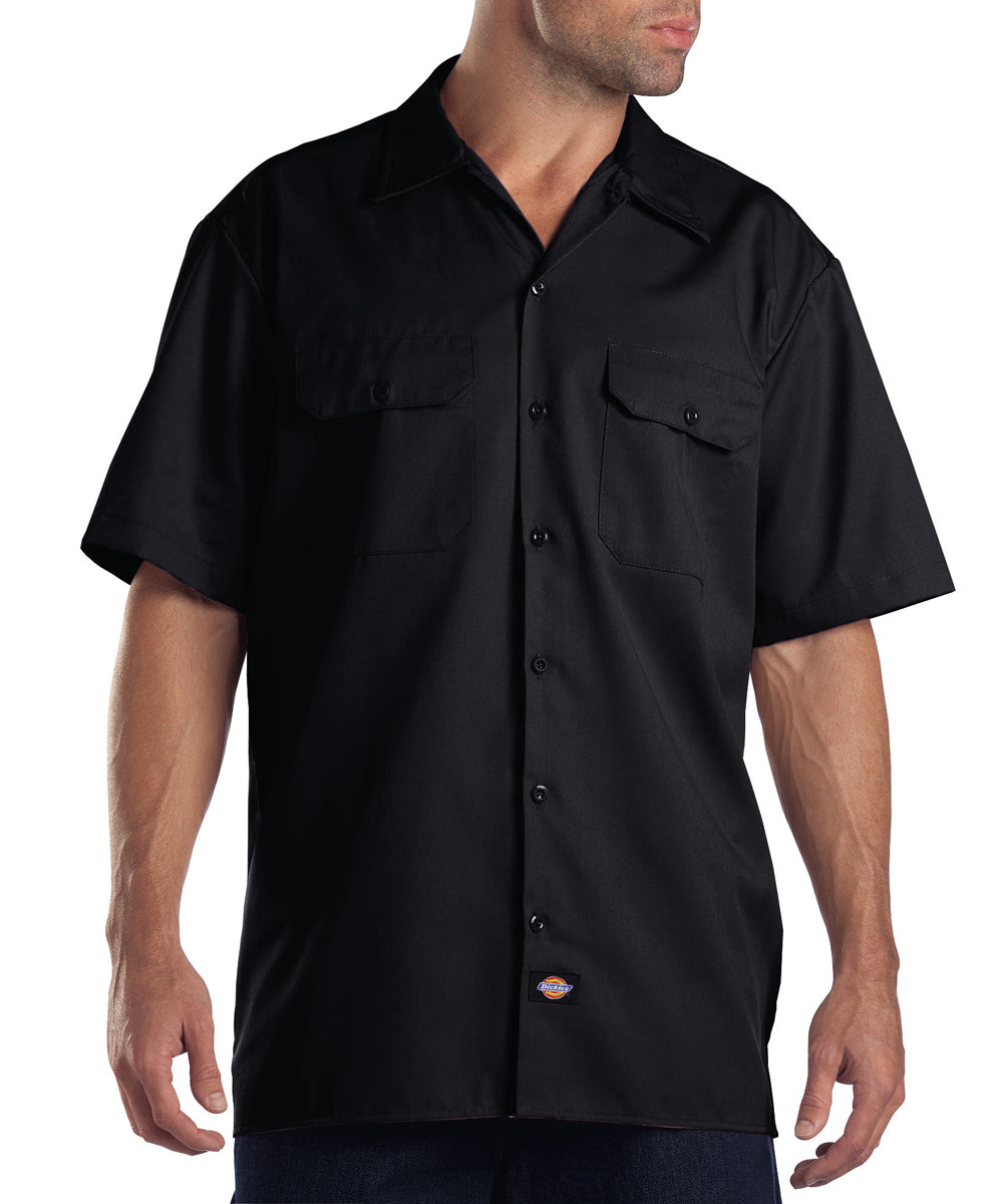 Dickies Men's Short Sleeve Work Shirt Black | 2XL Dickies Men's Short Sleeve Work Shirt Black | 2XL
