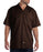 Dickies Short Sleeve Work Shirt in Dark Brown at Dave's New York