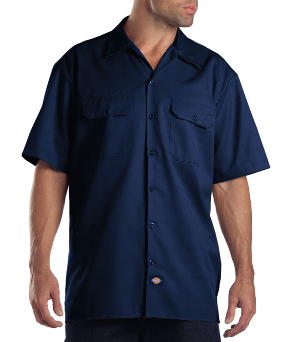 Dickies Men's Short Sleeve Work Shirt Dark Navy Dickies Men's Short Sleeve Work Shirt Dark Navy