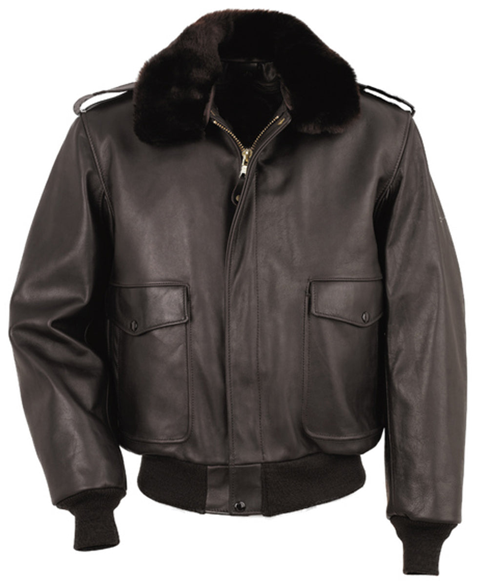 beskytte pumpe falme Schott Men's Leather Bomber Jacket - Brown — Dave's New York