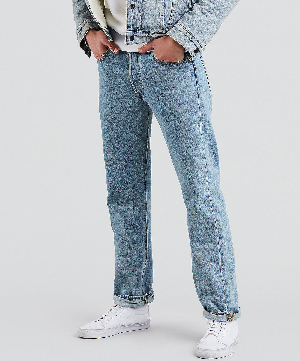 Levi's Men's 501 Original Fit Jeans Light Stonewash — Dave's New York