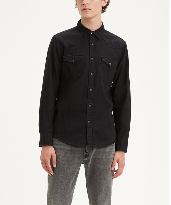 Levi Classic Standard Denim Western Shirt - New Black at Dave's New York