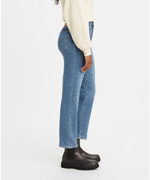 Stradivarius straight leg 90s jeans with rips in blue | ASOS