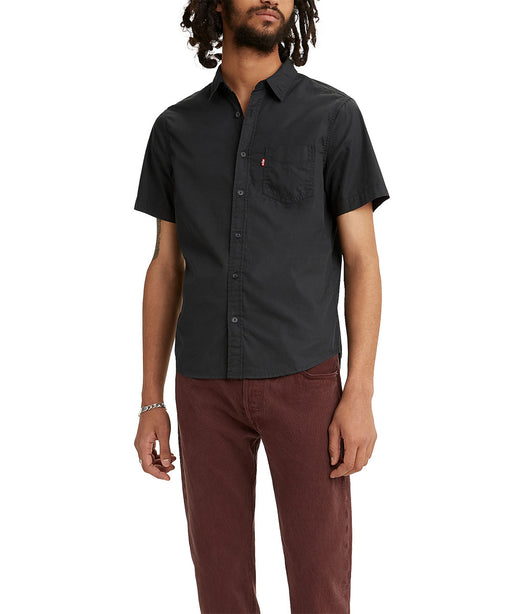Levi's Men's Classic Short Sleeve Button Down Shirt - Black at Dave's New York