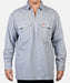 Ben Davis 100% Cotton Long Sleeve Half-Zip Work Shirt - Hickory Stripe at Dave's New York