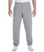Jerzees Super Sweats NuBlend Fleece Pocketed Sweatpants - Oxford Grey at Dave's New York