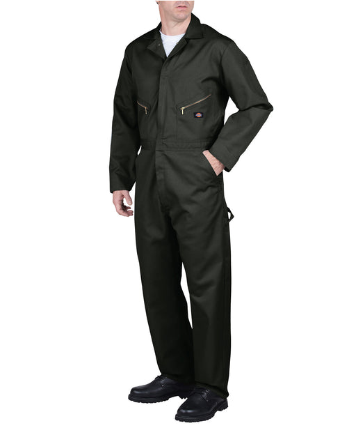 Dickies 48799 Long Sleeve Coverall in Olive Green at Dave's New York