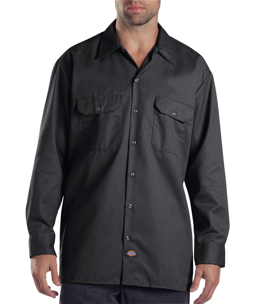Dickies Long Sleeve Work Shirt in Charcoal at Dave's New York