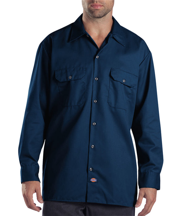 Dickies Long Sleeve Work Shirt - Dark Navy Dickies Long Sleeve Work Shirt - Dark Navy