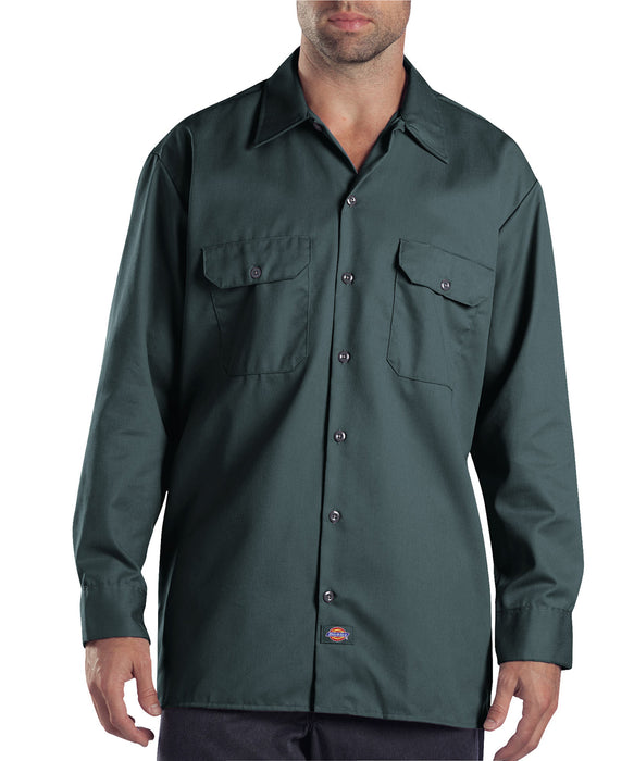 Dickies Long Sleeve Work Shirt - Lincoln Green Dickies Long Sleeve Work Shirt - Lincoln Green