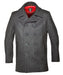 Schott 740C Slim Fit Wool Pea Coat in Dark Oxford at Dave's New York