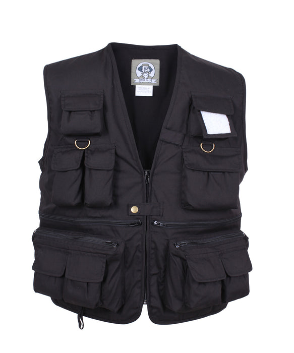 Safari Travel Vest for Men Collar with Zipper and Buttoned Front Ten Pocket  Outdoor Vests | TAG® Safari