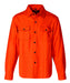 Schott NYC Men’s CPO Wool Shirt in Orange at Dave's New York