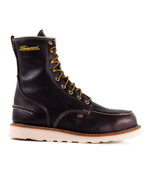 Thorogood 1957 Series 8" Waterproof Moc Toe Work Boots - Briar Pitstop Leather at Dave's New York