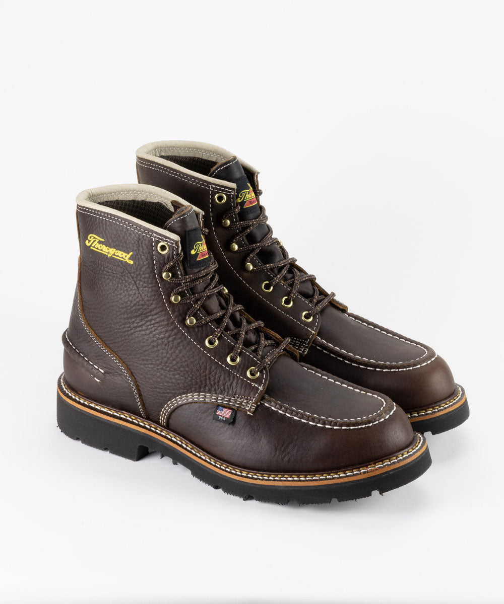 Thorogood 1957 Series 6-inch Waterproof Moc Toe Lug Sole Boots