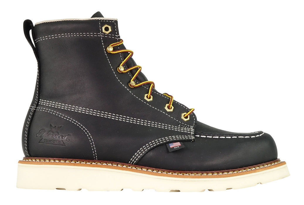 Thorogood American Heritage 6-inch Moc Toe in Black at Dave's New York