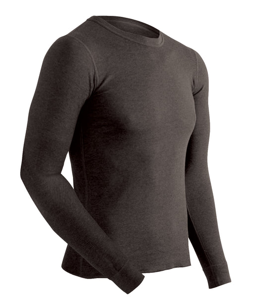ColdPruf Men’s Performance Base Layer Thermal Underwear Shirt in Black at Dave's New York