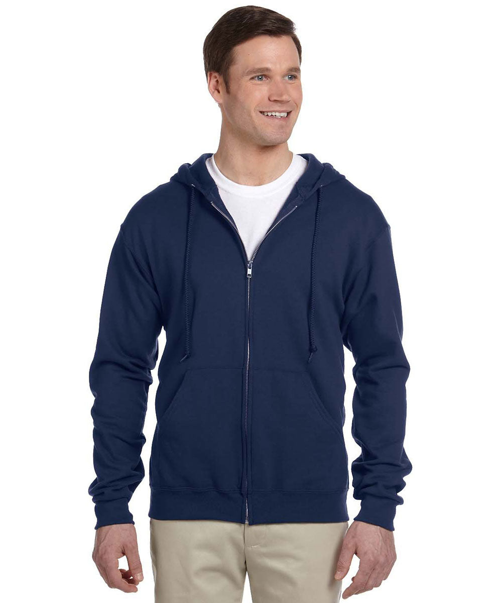 New York Zip Up hoodie, Full Zip Heavyweight Fleece Hooded Sweatshirt