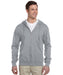 Jerzees NuBlend Fleece Full-Zip Hooded Sweatshirt - Oxford Grey at Dave's New York