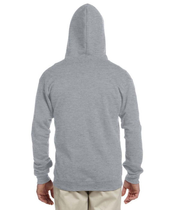 Jerzees NuBlend Fleece Full-Zip Hooded Sweatshirt - Oxford Grey at Dave's New York