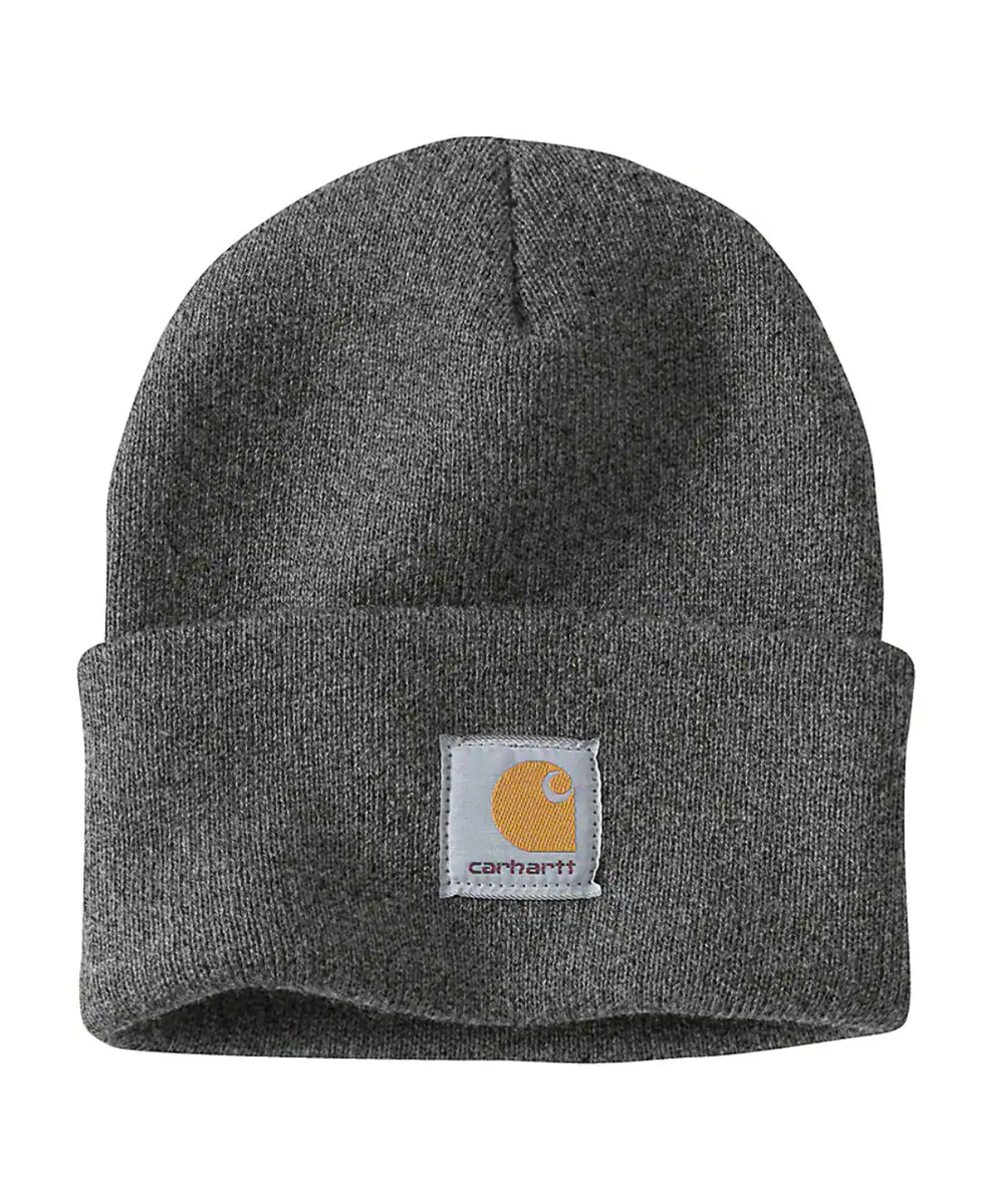 Carhartt A18 Watch Hat (Beanie) - Coal Heather — Dave's New York Carhartt A18 Watch Hat (Beanie) - Coal Heather — Dave's New York