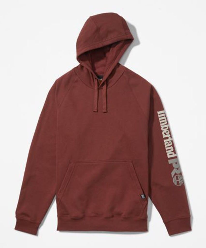 Burgundy timberland shop hoodie