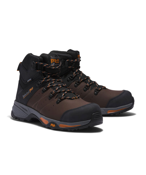Tim Pro Men's Switchback Composite Toe Work Boots - Brown at Dave's New York