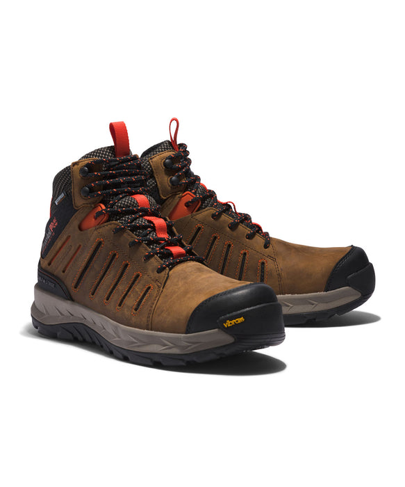 Timberland PRO Trailwind Waterproof Comp-Toe Work Boots - Brown