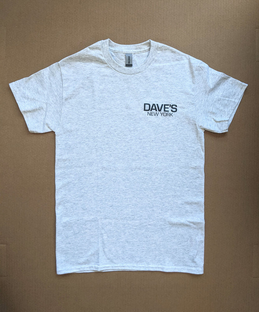 Dave's New York Work Logo Short Sleeve T-shirt - Ash Grey