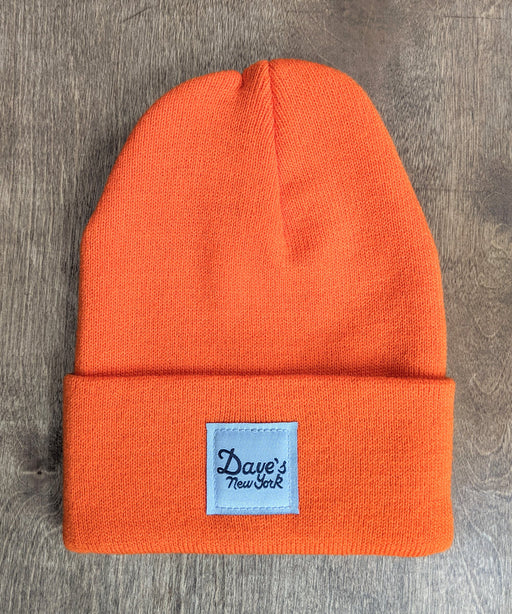 Dave's New York Vintage Logo Beanie - Athletic Orange