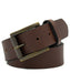Dave's New York Pebbled Leather Belt - Brown