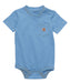 Carhartt Infant Short Sleeve Pocket Bodysuit Onesie - Azure Blue at Dave's New York