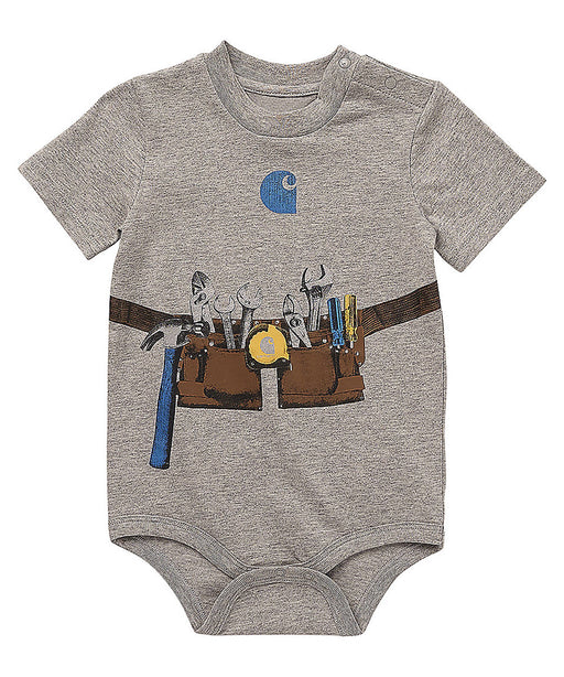 Carhartt Infant Tool Belt Print Short Sleeve Bodysuit at Dave's New York