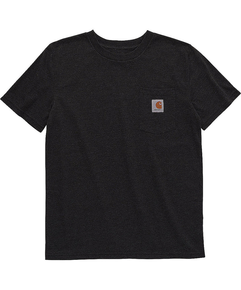Carhartt Kids Short Sleeve Pocket T-shirt - Black Heather — Dave's New York