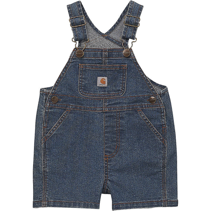 Carhartt Infant Denim Shortalls in Medium Wash at Dave's New York