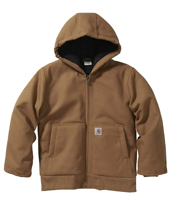 Carhartt Kids' Flannel Quilt Lined Active Jacket - Carhartt Brown at Dave's New York