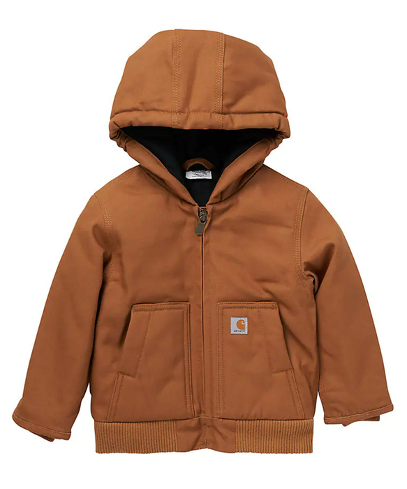 Carhartt Toddler Flannel Quilt Lined Active Jacket - Carhartt Brown at Dave's New York