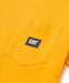 Caterpillar Men's Label Short Sleeve Pocket T-shirt - Yellow at Dave's New York