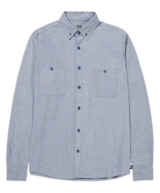 Caterpillar Men's Classic Oxford Long Sleeve Work Shirt - Charcoal Oxford at Dave's New York