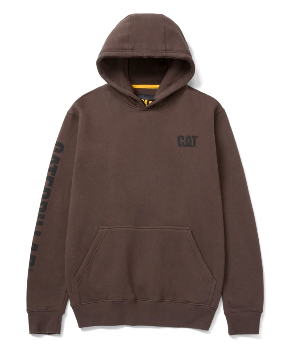 Caterpillar Adults Banner Hoodie Slip On Yellow UK Size