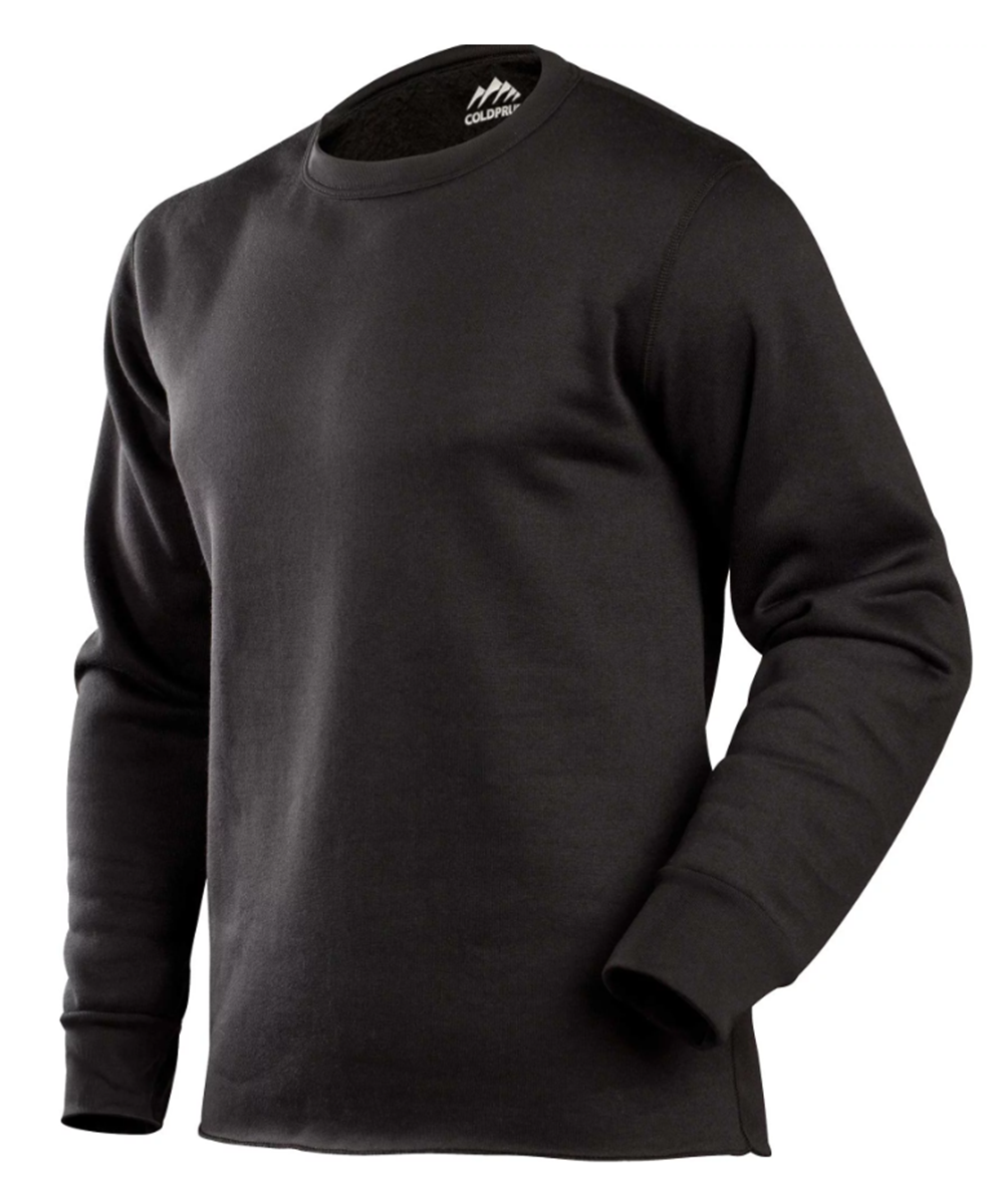 Coldpruf Expedition Long Sleeve Crew Base Layer Shirt Black — Daves New York 7810