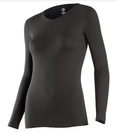 Coldpruf Women's Basic Thermal Tops in Black at Dave's New York