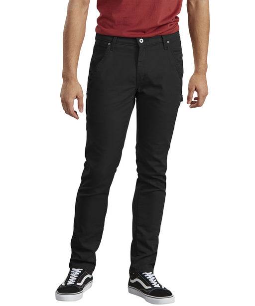 Dickies Slim Fit Tapered Leg Carpenter Duck Pants - Stonewashed Black Duck at Dave's New York