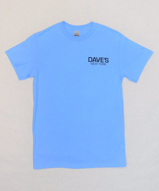 Dave’s New York Work Logo Short Sleeve T-Shirt - Carolina Blue