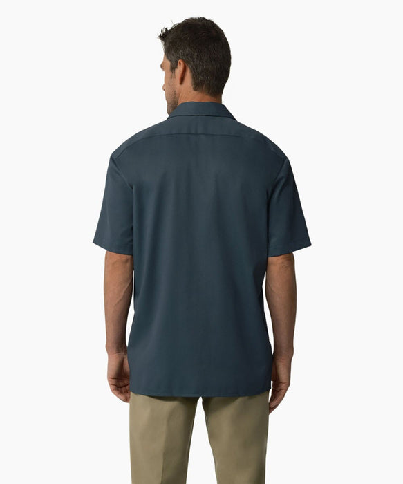 air force short sleeve dress shirt Male Light Blue Regular Fit Short Sleeve Dress Shirt (Trops)