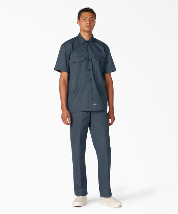 Dickies Men's Short Sleeve Work Shirt Airforce Blue | Large Dickies Men's Short Sleeve Work Shirt Airforce Blue | Large