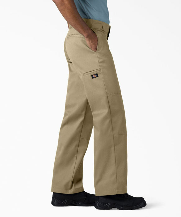 Dickies Men's Loose Fit Double Knee Work Pants Khaki — Dave's