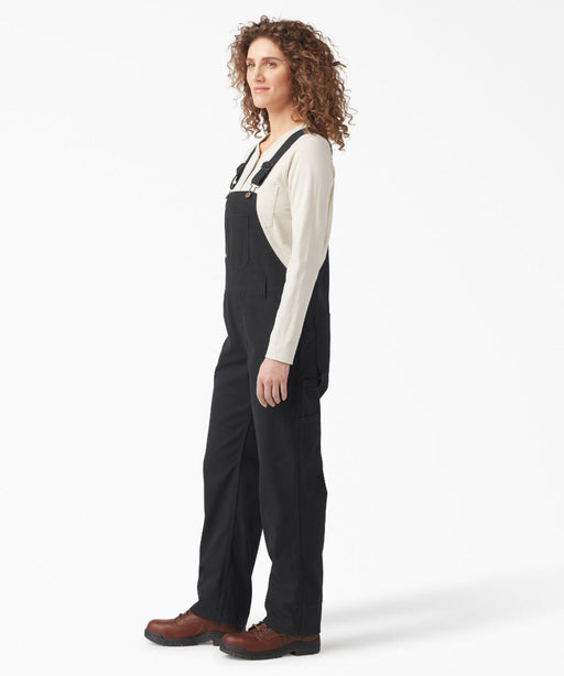 Dickies Women's Relaxed Fit Bib Overalls - Rinsed Black Duck at Dave's New York