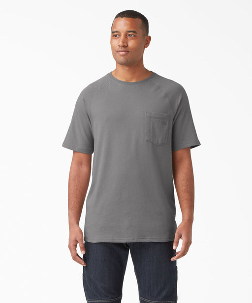 Dickies Men\'s Cooling Temp-iQ - — Sleeve Dave\'s T-Shirt York Short Grey New Smoke