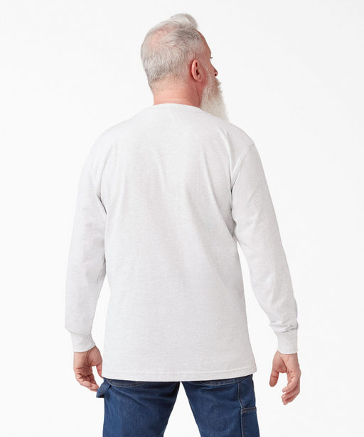 Dickies Heavyweight Long Sleeve Pocket T-shirt - Ash Grey at Dave's New York